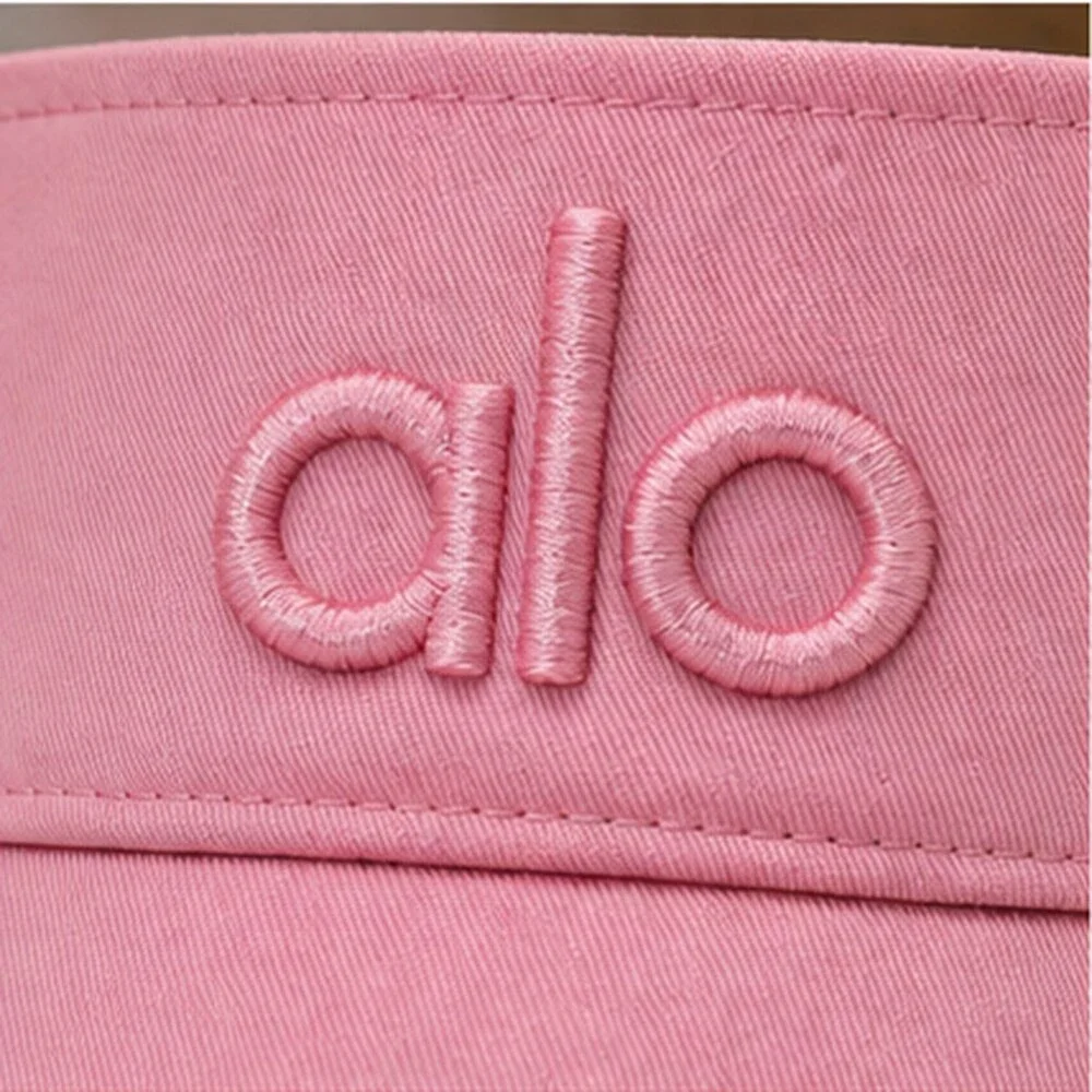 ALO Yoga Pink Workout Open Top Visor Hat NWT